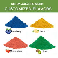 Vente chaude de jus de myrtille de fruits de désintoxication instantanée poudre super verte mélange de baies riches en nutriments