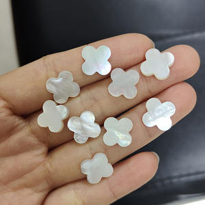 Natural White <b>Shell</b> /black <b>Shell</b>/yellow Gemstones Four Leaf Clover Jewelry Mother Of Pearl <b>Shell</b> Loose <b>Beads</b> - Product Image 5