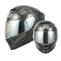 Casques de Moto Intégraux en Gros Certifiés DOT, Design Modulable en Fibre de Carbone avec Double Visière