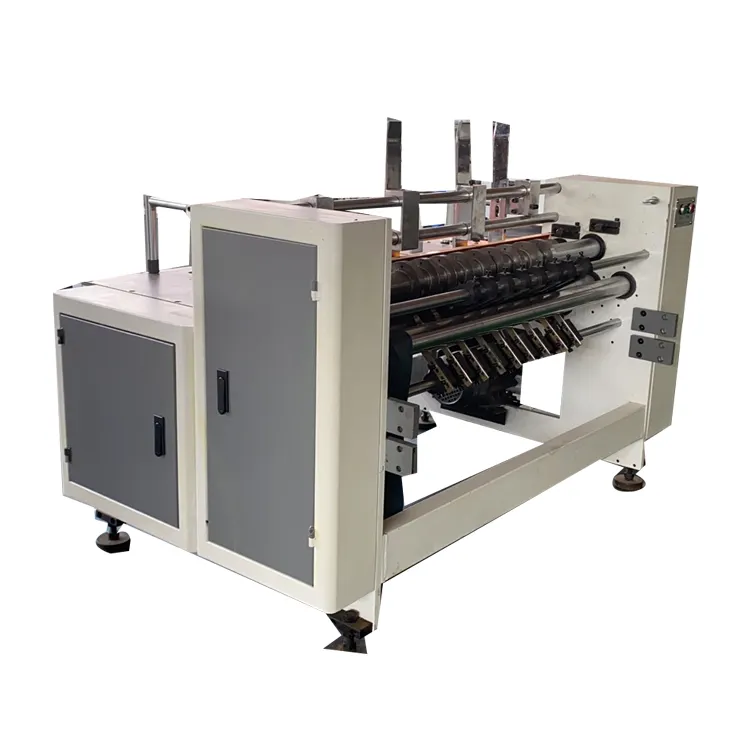 Máquina de fabricación de cartón, caja de papel corrugado, maquinaria ranuradora de partición automática a la venta