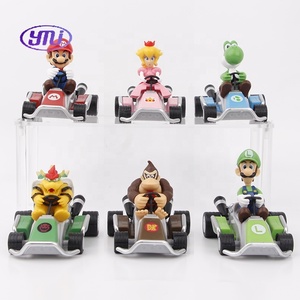 ของเล่นรูปการ์ตูนอนิเมะ6รูปแบบซูเปอร์มาริโอยานพาหนะดึงกลับ Luigi yoshi - Product Image 1