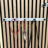 Crochets muraux accessoires Akupanel, panneau acoustique en bois à lattes insonorisées, porte-manteau, support pour vêtements, chapeaux