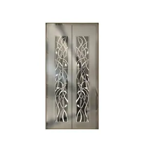 Hairline 8k Mirror Etching 304 Metal Inox Stainless Steel Panels For Elevator Decoration