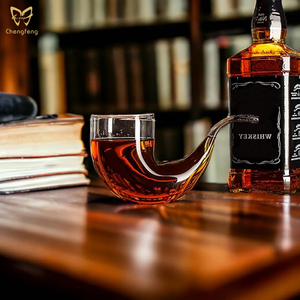 Custom Designer Smoking Pipe Shot Glass Small Whiskey Glass 65ml - Product Image 3