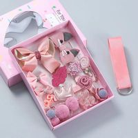BELLEWORLD Nouveaux accessoires pour cheveux de bébé, coiffe de princesse coréenne, barrette à cheveux, lot de 18 barrettes et élastiques pour enfants, coffret cadeau