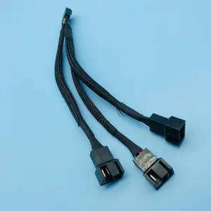 더 나은 가격 molex 4Pin 1 ~ 3pin 팬 사용 테스터 전원 공급 장치 연장 케이블 어셈블리 제조업체