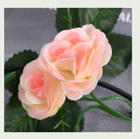 45 Kopf 8.2FT Rote Blumen girlande Rose Blumen banner Künstliche ästhetische Blumen für Hochzeits bogen Party Garden Craft