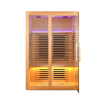Baignoires de massage infrarouges électriques KLAFIN en bois massif de pruche canadienne, pour intérieur/extérieur, avec sauna japonais, idéales pour les villas