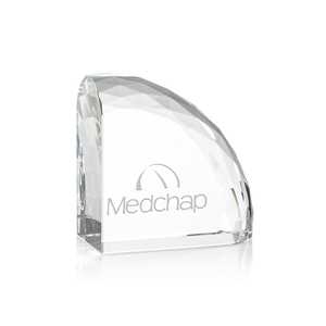 Ensemble d'entretoises à livres en cristal transparent Noble – Accessoires de bureau modernes pour le bureau et la maison, parfaits comme trophées ou supports de livres design - Product Image 3