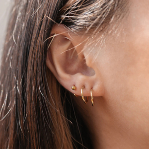 CANNER Boucles d'oreilles créoles minimalistes en argent 925, grandes et rondes, tailles multiples 15mm 25mm 35mm 45mm, personnalisables - Product Image 3