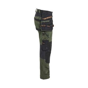 BLAKLADER - 197011494240C58 Pantalon Craftsman en stretch bidirectionnel Vert forêt/rouille-PANTALON DE TRAVAIL EAN 7330509950722 - Product Image 5