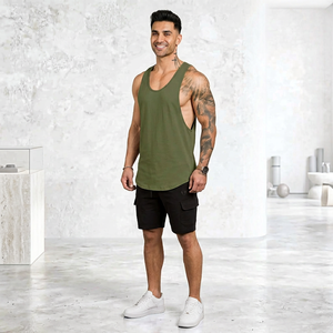 Débardeur de sport personnalisé avec logo, sans manches, pour la course à pied, la musculation, le bodybuilding, débardeurs à séchage rapide, veste de sport, débardeur pour homme - Product Image 1