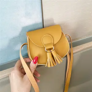 새로운 미니 한국어 귀여운 공주 가방 아기 유아 술 키즈 디자이너 가방 및 지갑 핸드백
