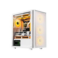AntarcChill Micro-ATX High Quality Desktop Computer Case Mid Tower Gaming PC with Clear Mesh Panel in Stock
