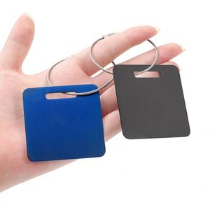 Fashion Heavy Duty Aluminum Alloy Keychain Tags for Travel-Waterproof Customizable <b>Name</b> Tag Anti-Lost - Product Image 3
