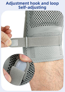 Genouillère de compression respirante à ressorts double face personnalisés, amortissante, avec coussin en silicone pour soulager les douleurs au genou - Product Image 4