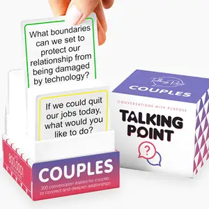 Myway 200 Couples Conversation Cards - Dating Card Game for Adults - Enjoy Better Relationships and Deeper Intimacy