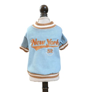 Pet Clothes Dog Jacket <b>Denim</b> Classic Style Four Seasons Polyester <b>Material</b> Small Dog Wear - Product Image 5