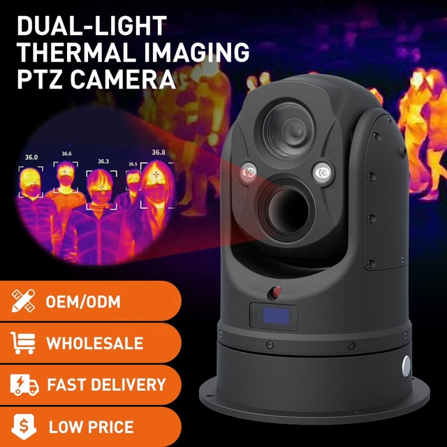Mytech Dual Lens Long Range Thermal Imaging IP66 with Night Vision for Vehicle & Ship PTZ Camera