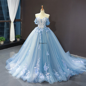 Vestido de Novia Estilo Princesa para Viaje y Fotografía, Colorido, Estilo Sao, Novedad de Primavera, para Canto Solista, Un Hombro, con Cola, para Cena de Boda - Product Image 1