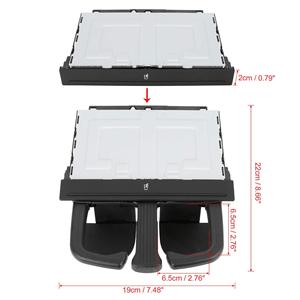 Volkswagen Cup Holder 1J0858601C 1J0858601D 1J0858607C Center Console Armrest <b>Box</b> ABS Material - Product Image 1