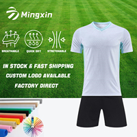 Service OEM Ensemble d'uniformes de football en polyester à séchage rapide, T-shirt d'entraînement, Maillots et hauts de football