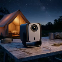 Mini Proyector Inteligente Nativo 1080P, Proyector Android 4K WiFi, Proyector de Cine en Casa, Proyector 4K