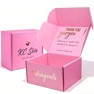 Boîte cadeau pour petites filles en carton ondulé rigide personnalisable haut de gamme, vente en gros d'usine, avec pelliculage mat et revêtement UV pour l'envoi postal - Product Image 1