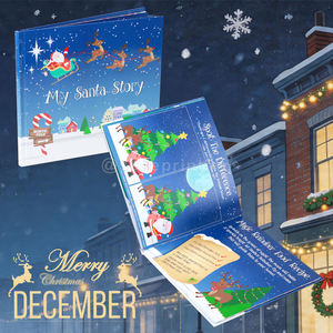 Impresión de Libros Infantiles con Tapa Dura, Papel Kraft de Lujo, Cartón Corrugado Navideño, Personalizado, Impresión Offset, Grabado en Relieve - Product Image 4