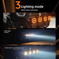 Nouveau projecteur rond de 7 pouces à lumière continue avec effet stroboscopique pour camions, fourgonnettes, véhicules tout-terrain, phare de voiture LED DRL