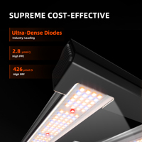 Lampe de culture LED à spectre complet Spider Farmer G1500 150W 2x2ft, économique, améliorée, contrôlée par application intelligente WiFi Bluetooth, à intensité variable