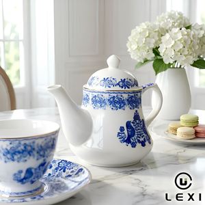 <span class=keywords><strong>Tetera</strong></span> de Porcelana Fina de Lujo con Diseño de Aves <span class=keywords><strong>y</strong></span> Flores, <span class=keywords><strong>Tetera</strong></span> Clásica de Porcelana, Juego de Té Moderno <span class=keywords><strong>y</strong></span> Elegante para Decoración de Hoteles <span class=keywords><strong>y</strong></span> Restaurantes - Product Image 1