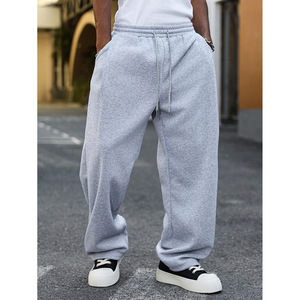 Pantalones Deportivos Casuales para <span class=keywords><strong>Hombre</strong></span>, Estilo Americano, a la Moda, Cintura Media, Elásticos, con Cordón, Corte Holgado, Rectos y Largos - Product Image 6