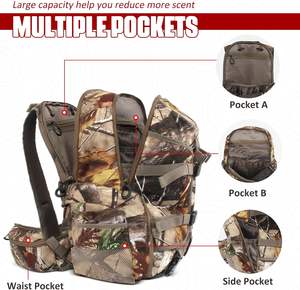 Muestra Gratuita, Mochila de Caza Personalizada de Gran Capacidad, Impermeable, para Campamento, Senderismo y Viajes, para Hombre - Product Image 5