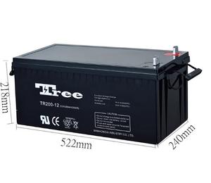 Batería SLA de gel de silicio de ciclo profundo 12V 200ah 220ah 12V 201ah batería marina <span class=keywords><strong>AGM</strong></span> batería de inversor híbrido solar - Product Image 2