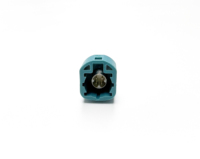 Conector Universal Fakra de 4 Pines, Código HSD Z, Azul Agua/5021, Macho, Recto, Vertical, Montaje en PCB, Soldadura, 50 335V, para Automóvil