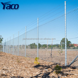 Malla de Alambre Metálica Galvanizada Personalizada, Tipo Ciclón, con Eslabones de Diamante, para Cercas Industriales - Product Image 4