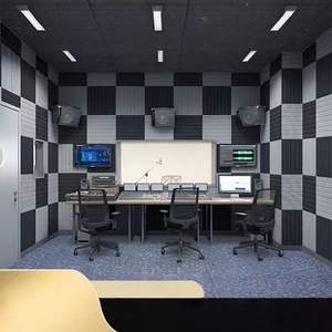 Panneau insonorisant à grille à 9 grilles, panneau d'isolation phonique épaissi et crypté, panneau ignifuge, panneau de décoration intérieure, - Product Image 5