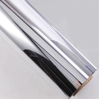 Tapis miroir argenté pour allée de mariage, tapis de passage réfléchissant en PET, tapis de scène, fournitures de fête, largeur personnalisée moderne