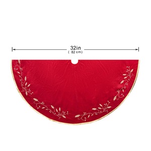 Nouvelle arrivée jupe d'arbre <span class=keywords><strong>de</strong></span> noël rouge arbre <span class=keywords><strong>de</strong></span> noël <span class=keywords><strong>pied</strong></span> couverture père noël arbre <span class=keywords><strong>de</strong></span> noël tapis tapis <span class=keywords><strong>de</strong></span> base décoration pour intérieur - Product Image 6