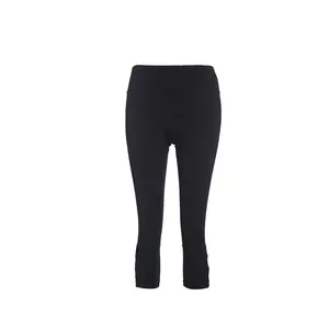 Solarwool Leggings 3 4 para mulheres de malha de lã Merino preto personalizado