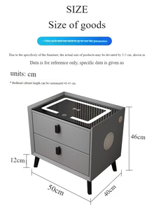 Hiện đại đầu giường da kết thúc thông minh đầu giường với không dây sạc LED ánh sáng nội thất phòng ngủ - Product Image 6