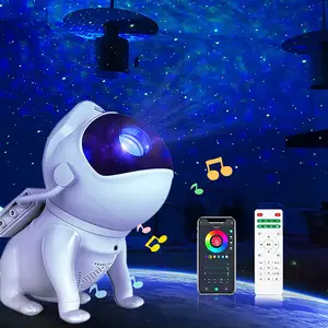 Uzay köpek akıllı ev ışıkları uzay çocuk led yıldız projektör çocuk gece ışık projektör ışıkları galaxy