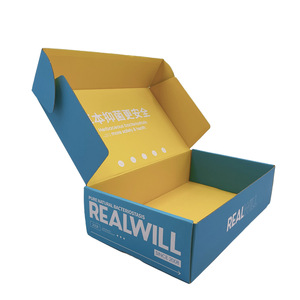 Miễn Phí Mẫu Gấp Sóng Máy Bay Hộp Tùy Chỉnh In Đầy Màu Sắc Bao Bì Hộp Các Tông Bưu Phẩm Vận Chuyển Với Biểu Tượng Tùy Chỉnh - Product Image 5