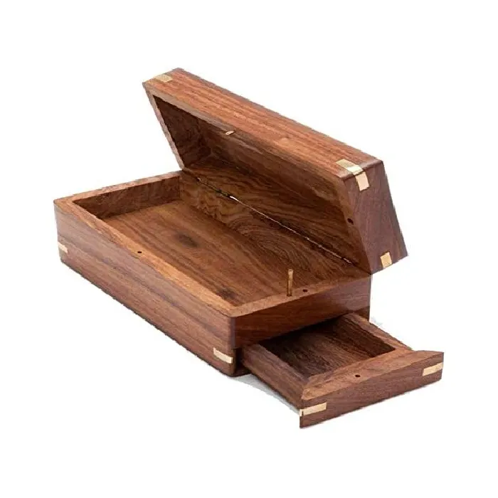 Wooden Unique Gift Enigma Box Puzzle Box Case Holder Home Decor