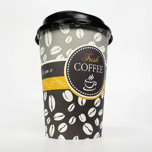 Toptan özel baskılı sıcak içme küçük 4 oz 4 oz logo ile espresso fincanı kahve kağıdı tek kullanımlık bardak