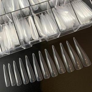 TSZS 360 pièces/boîte – Capsules d'<span class=keywords><strong>ongles</strong></span> naturels Stiletto XXL à couverture complète, pointues, pour extension d'<span class=keywords><strong>ongles</strong></span> en salon - Product Image 2
