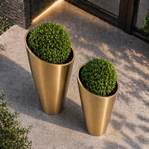 Jardinière métallique sur mesure OEM pour projets d'aménagement paysager, pot de fleurs extérieur pour mobilier de jardin et de rue - Product Image 2