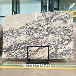 Viola Calacatta italienne Italie Table en marbre blanc Couleur violette Socle en pierre Calacatta blanc Baignoire Viola - Product Image 2