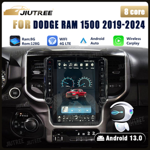เครื่องเล่นมัลติมีเดียในรถยนต์ระบบ Android 13 ขนาด 128G สำหรับ Dodge RAM 1500 ปี 2019-2024 พร้อมจอภาพแนวตั้ง รองรับ Carplay ระบบนำทาง GPS และชุดควบคุมหลัก - Product Image 6